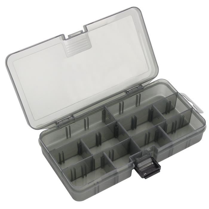 Pêche,Boîte de rangement pour matériel de pêche,5-10  compartiments,extérieur épais,contenant,accessoires - Type 10 Compartments