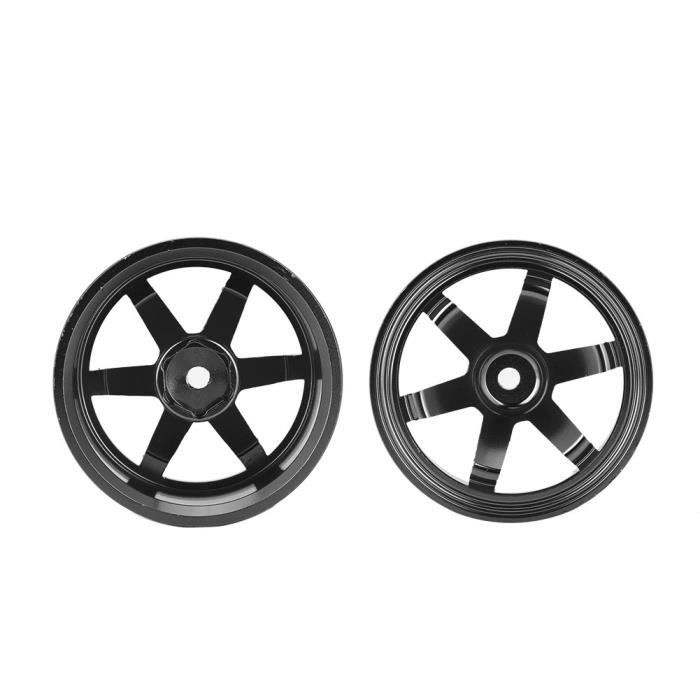 EBTOOLS remplacement de moyeu de roue Accessoires de pièces de rechange de jantes de moyeu de roue en alliage d'aluminium pour 1/10