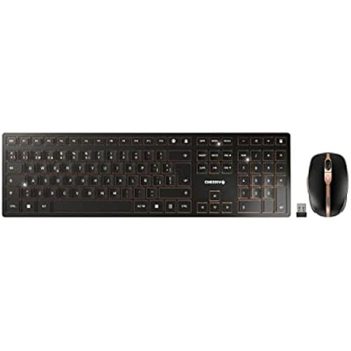 Cherry Dw 9100 Slim Clavier Souris Incluse Universel Rf Sans Fil + Bluetooth Qwerty Espagnole