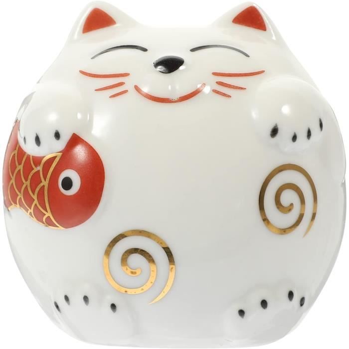 Porte-monnaie Chat Maneki Neko - Lot De 2, Toile Douce, Fermeture éclair - Pochette Pour Pièces, Cartes, Cadeau Femme/fille