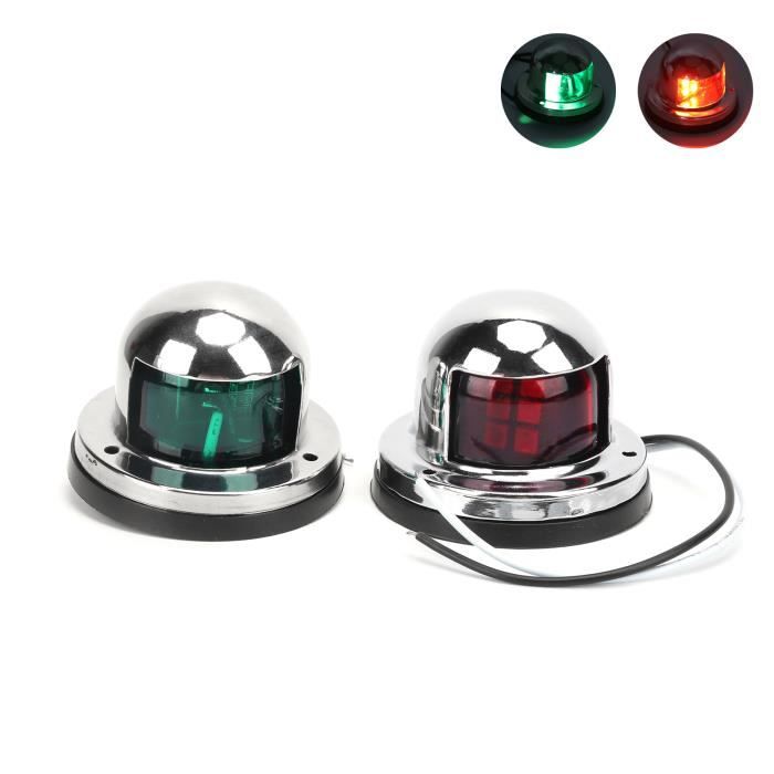 Feu de Navigation de Bateau, Lampe de Navigation Marine 12V LED, éclairage de Signal de Sécurité Feu de Navigation de Bateau, Lampe de Navigation Marine 12V LED, éclairage de Signal de Sécurité
