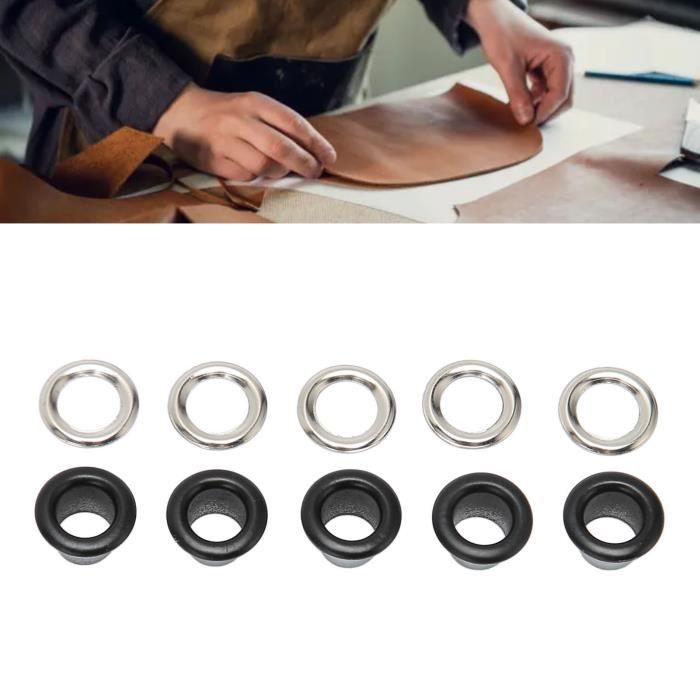 Lot 700 Pinces à Œillets Professionnelles 5 Mm – 13 Couleurs – Kit Complet Bricolage Cuir, Tissu, Plastique