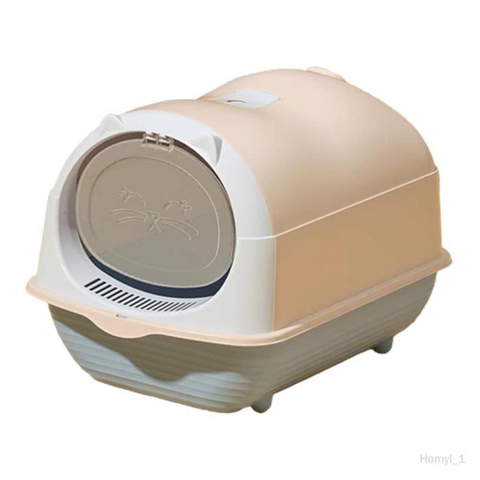 Meilleurs prix pour Boîte à litière pour chat - Non spécifié - Modèle à capuchon - Amovible - Anti-éclaboussures - Facile à nettoyer