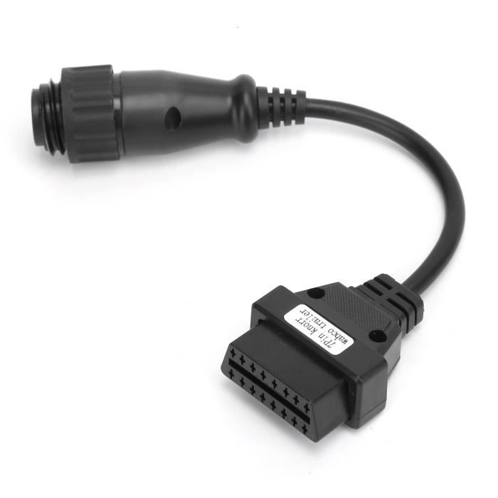 Dilwe Câble OBD II Résistance à la corrosion flexible d'usure de câble