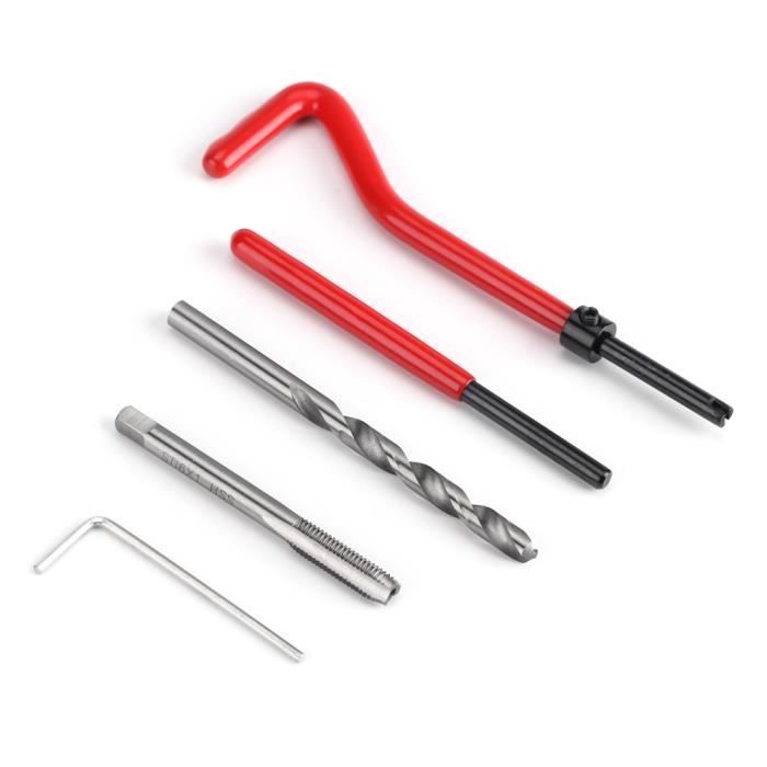 Kit De Réparation Filets 1/2"-13 UNC - 12 Inserts Hélicoïdaux + Outil - Acier Inoxydable - Pour Mécanique Auto, Bricolage