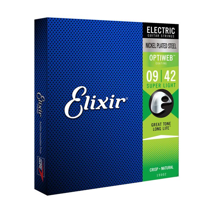 Elixir Optiweb 09-42 : Des Cordes de Guitare Électrique au Son Naturel et à la Longévité Exceptionnelle