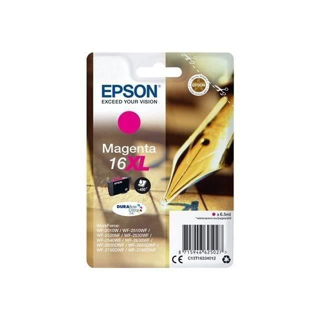 EPSON Cartouche dencre T1633 XL Magenta – Stylo Plume (C13T16334012)