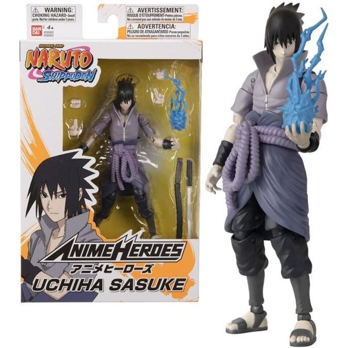 Figurine Anime Heroes 17 cm - Sasuke Uchiwa - BANDAI Naruto