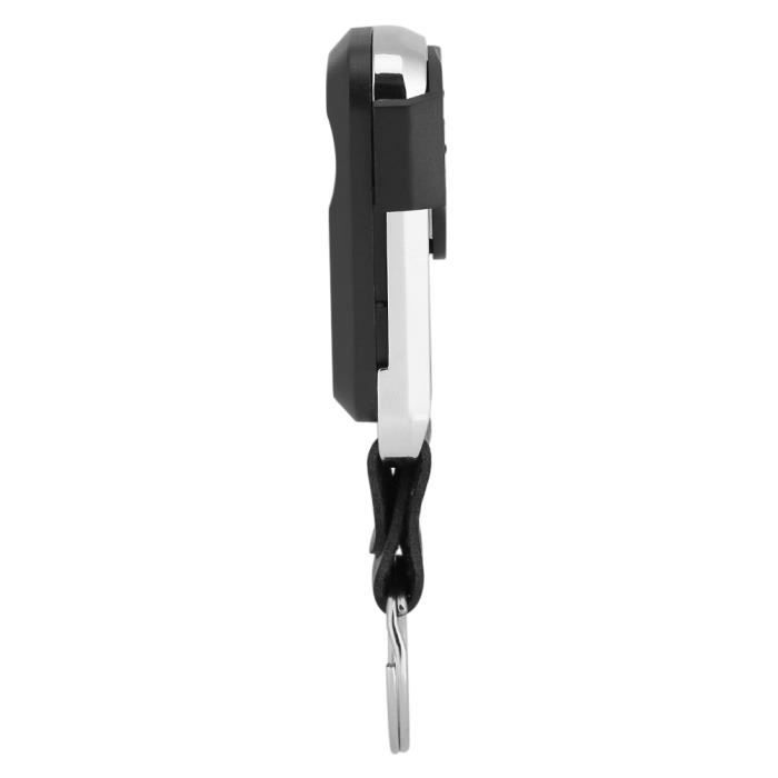 Pack De 2 Supports Télécommande Magnétiques Avec Corde à Ressort - Fixation Murale Anti-Perte - Noir