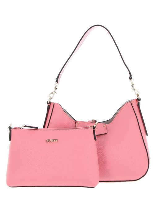 GUESS Eco Brenton Hobo Latte Logo [218127] - Sac à épaule Sacoche Brun