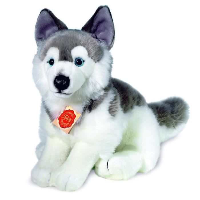 peluche geante chien husky