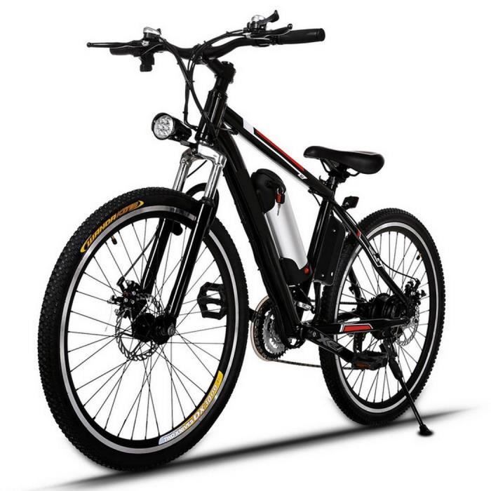 ANCHEER Velo electrique de montagne VTT homme 22 30 km h 250W 21 vitesses Noir Cdiscount Sport
