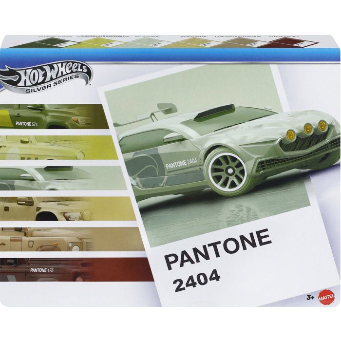 Coffret véhicules HOT WHEELS Pantone JNK94 6 véhicules Collaboration Collection