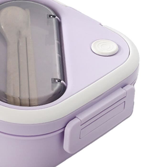 Lot De 4 Bento Lunch Box 4 Compartiments - Boîtes Repas Réutilisables Micro-ondes Lave-vaisselle Pour Enfants Et Adultes