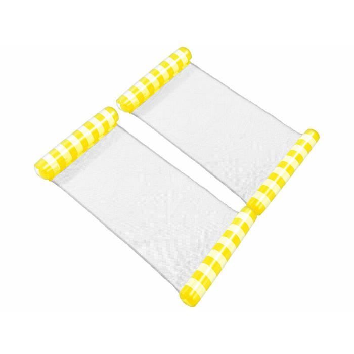 Hamac flottant - INFACTORY - Lot de 2 - Ultraléger - Repose-tête et pieds gonflables