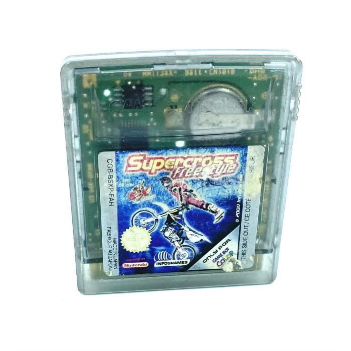 Infogrames Supercross Freestyle Jeu Nintendo Game Boy Color Occasion Version Pal Jeu Video Console Retro