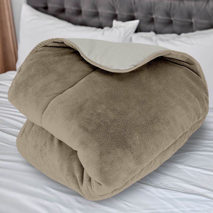 CASABEL Couette Sherpa 240x260 Cm, 450 Gsm Polyester