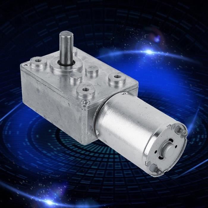 Moteur Réducteur à Engrenage à Vis Sans Fin Hyuduo - Ratio 200:1, Filetage M8, Double Roulement à Billes, Faible Bruit
