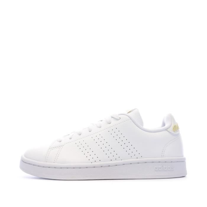 Adidas blanche doré femme on sale