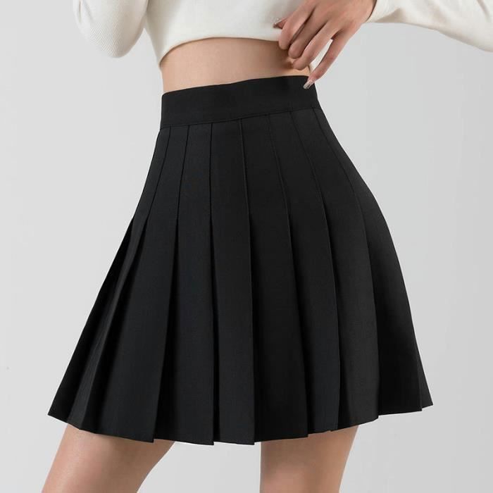 Jupe Patineuse Taille Haute Honey-K Taille 10 - Gris, Plissée, Style Preppy, Neuve Avec étiquettes