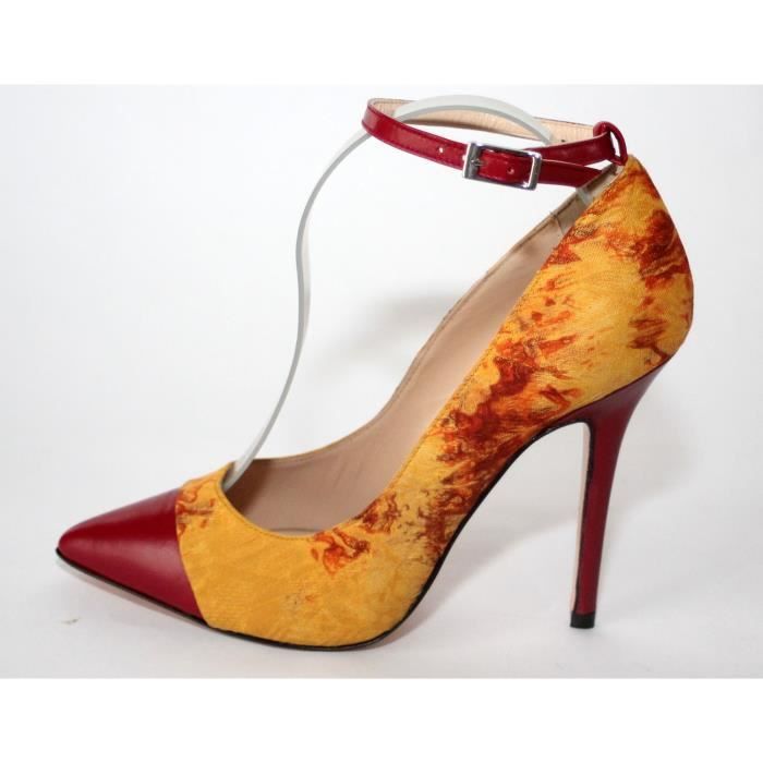 escarpin grenat