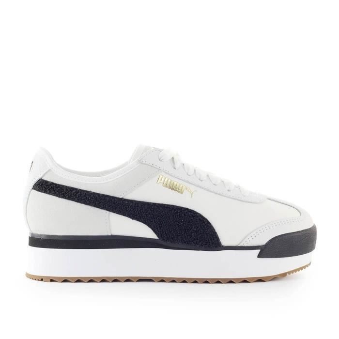 basket puma cuir blanc femme