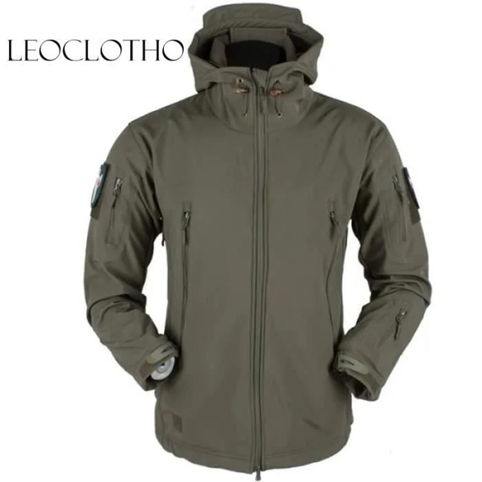 Coupe-vent Imperm/éable Parka thermique en polaire SKJJKT Veste dhiver pour homme