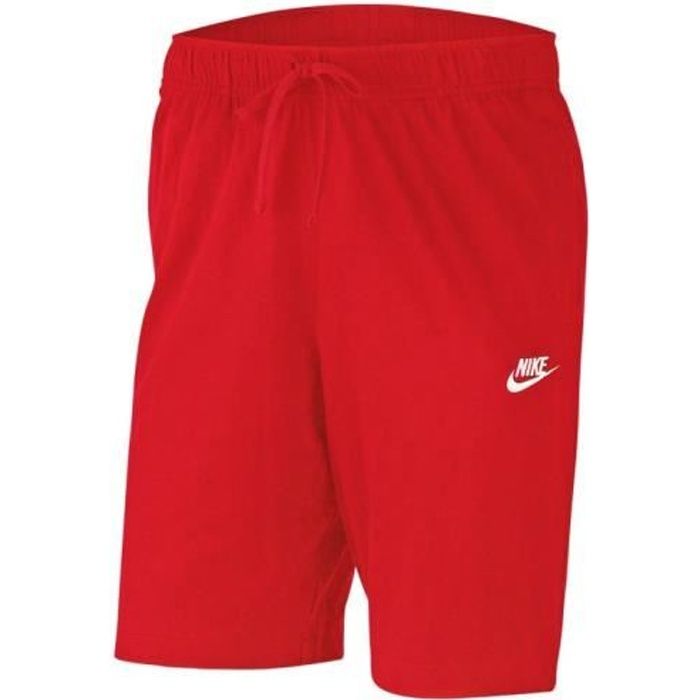 Short Nike Club Short Nike Rouge Homme Polyester Regular Rouge Cdiscount Pret a Porter