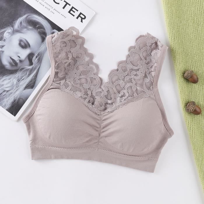 Brassiere pour Femme grande taille sexy sexy coussin de poitrine sans