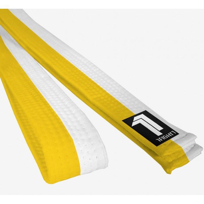 Ceinture karate jaune orange shop