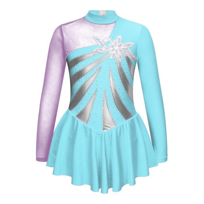 Pantalon Danse Fille Strass Brillant - Legging Gym Patinage Artistique 5-16 Ans - Taille Haute Confortable