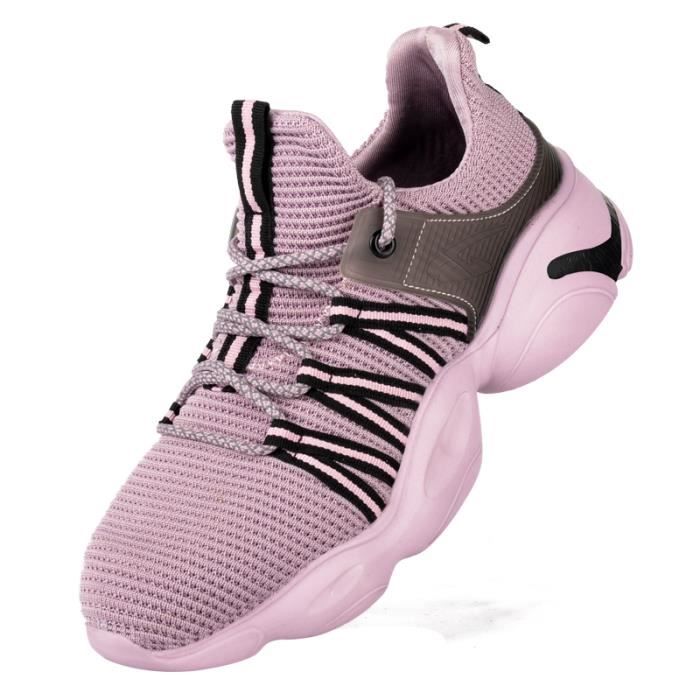 Chaussures De Sécurité Légères, Respirantes, Embouts En Acier, Anti