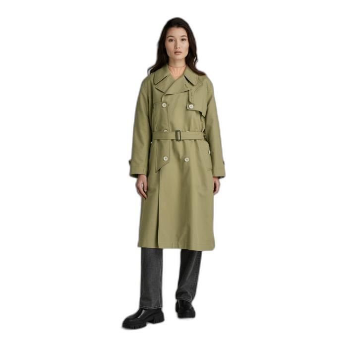 Manteau trench & coat femme G-Star High - fresh army green