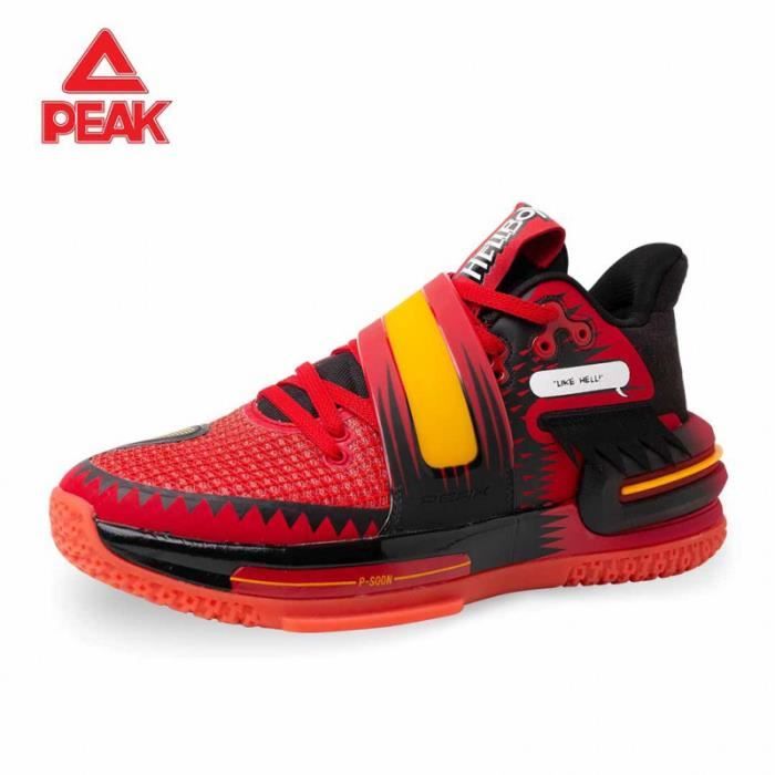 chaussure de basketball peak flash 2.0 hellboy pour homme-noir-44