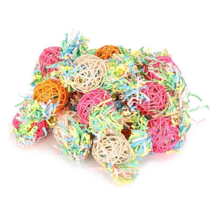 Comparer les prix de Jouet de perroquets - OMABETA - 20 pcs - Oiseau Suspendu Cage Jouets - Perroquets Mordant Jouet À Mâcher