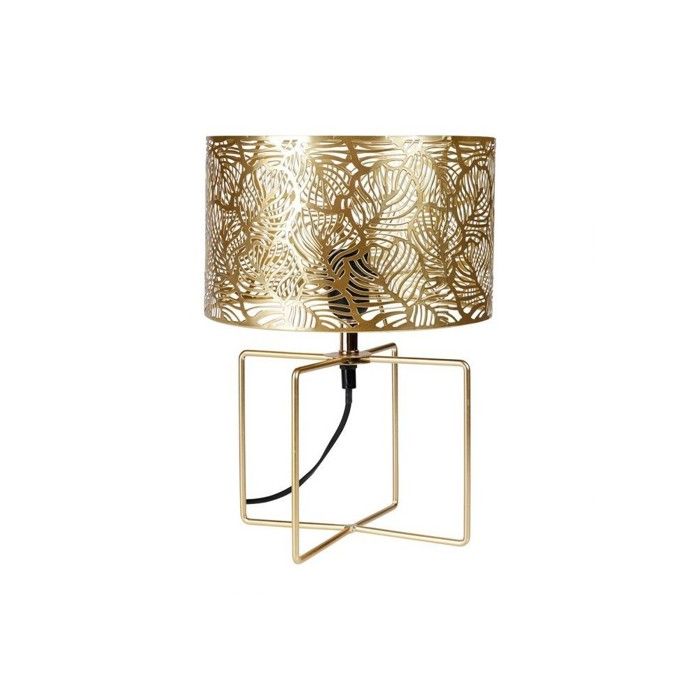 Lampe métal ajouré Calathéa doré