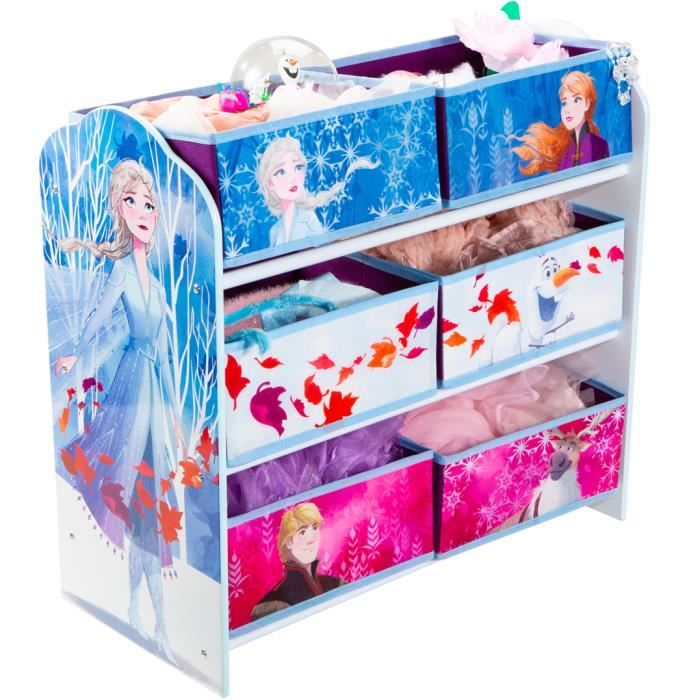 Disney La Reine des neiges Meuble de Rangement avec 6 bacs pour Chambre Enfant par HelloHome 