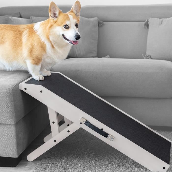 Escalier pour chien Rampe Lit Canapé Blanc Neige