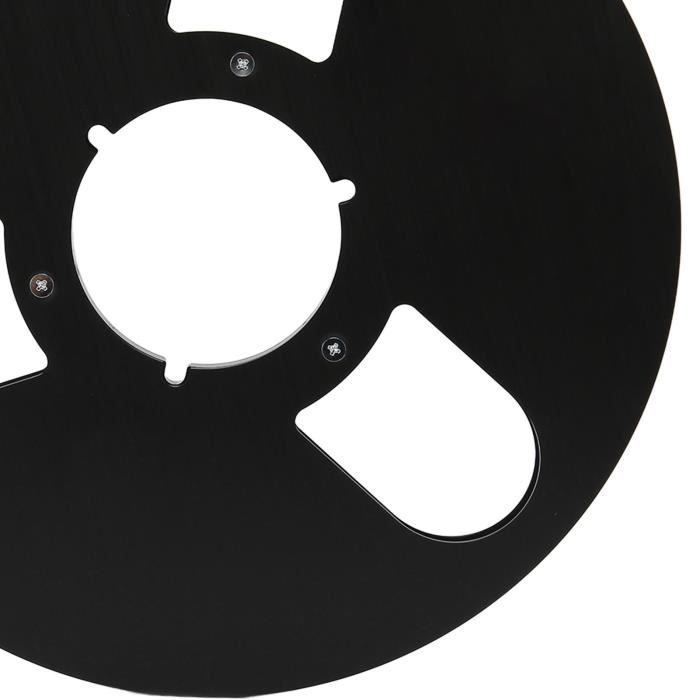 Bobine Réceptrice Vide En Alliage D'Aluminium 10 Pouces - Bobine NAB 6 Trous Pour Magnétophone à Bande Ouverte, Accessoire Audio Noir