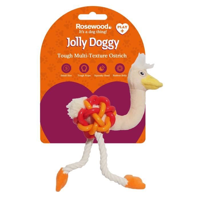 Comparer les prix de rosewood jouet en forme de mini autruche - 26 cm - pour chien