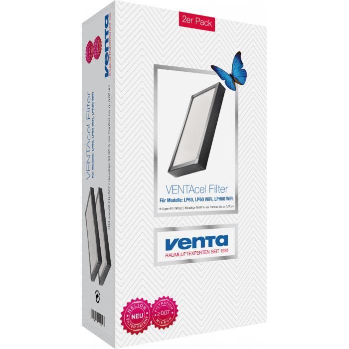 Filtre HEPA H13. Technologie Nelior brevet?e. ?limine 99,95% des particules jusqu'? 0,07 micron. Pour AH902, AP902 et LP60. x2 pcs.