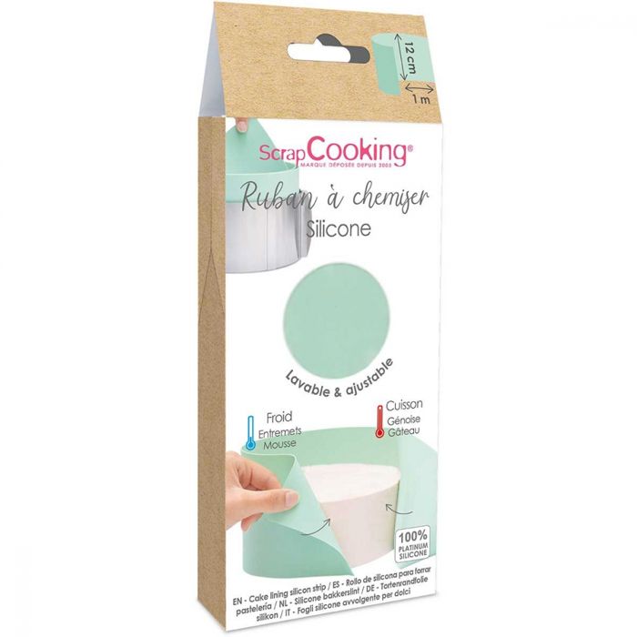 Ruban à chemiser silicone 12X100cm Scrapcooking 100 Vert Cdiscount