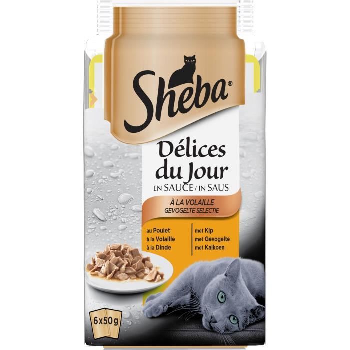Sheba Delice De Volaille En Sauce Pour Chat 6x50 G Achat Vente Boites Patees Delices Du Jour Volaille 6x50g Cdiscount