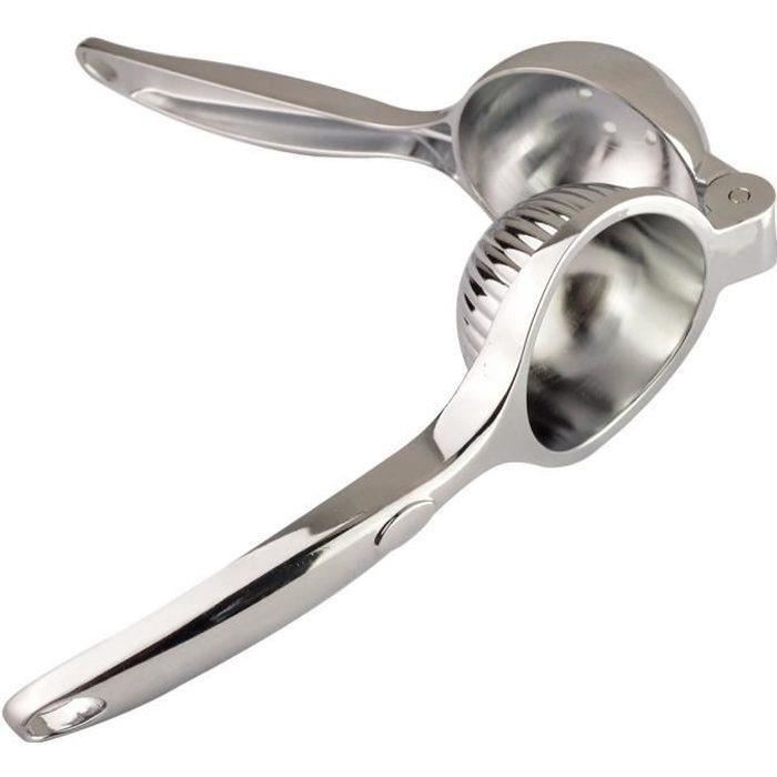 Presse-agrumes Manuel En Acier Inoxydable - 2 Pièces - Bleu - Pour Citron, Orange - Facile à Utiliser