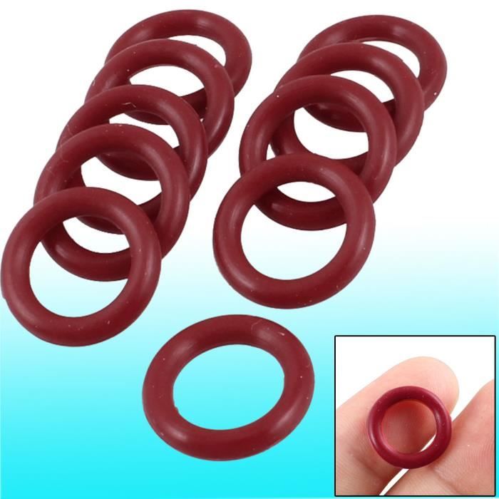 10 Joints Toriques Sourcing Map 2.5x43x38mm - Caoutchouc Rouge Pour Joint D'huile