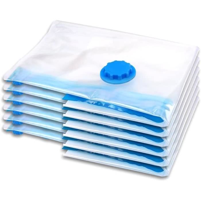 Lot De 12 Sacs De Rangement Sous Vide Salubohum (3 Tailles) - Avec Pompe à Main - Pour Vêtements Et Couettes