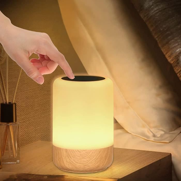 Görvitor Lampe de Chevet Tactile, Colorée Lampe de Table avec