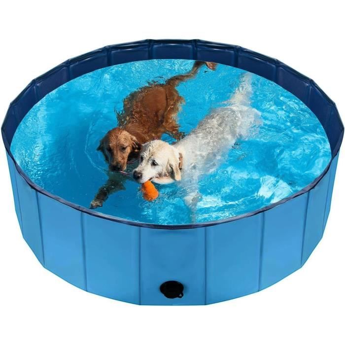 Meilleurs prix pour SHJOEE Piscine pour Chien Pliable en PVC Bassin de Baignade Animaux de Compagnies Baignoire antidérapante pour Chieassin pour Ch2