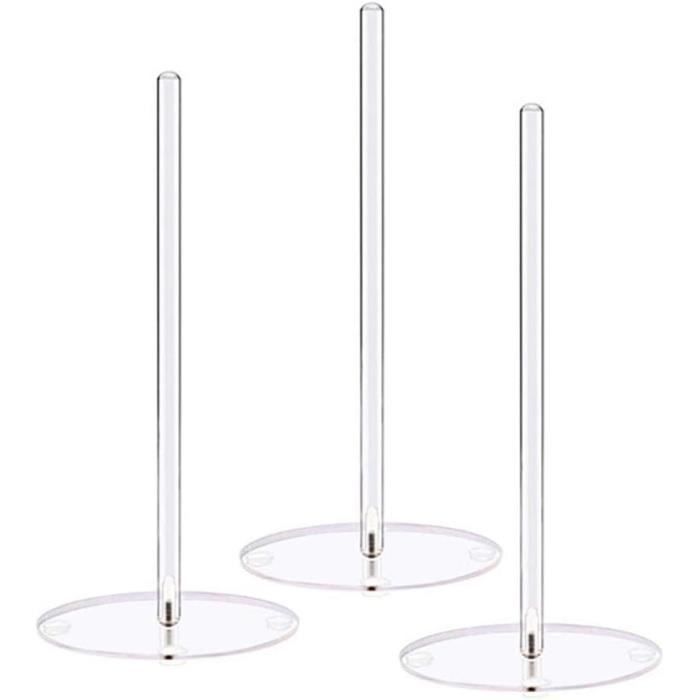 Zoohot Lot De 3 Supports Verres à Vin Dorés 24.5cm - Porte-Verres Suspendu Inox - Bar/Cuisine