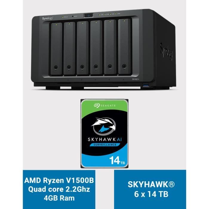 Synology DS1621+ - 6 Baies - Serveur NAS Synology 